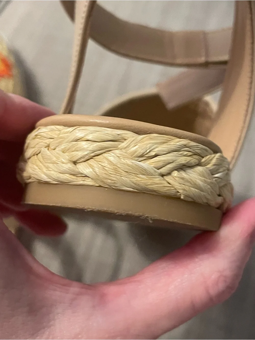 Valentino Embroidered Straw Espadrille Sandals - Beige Floral size 37